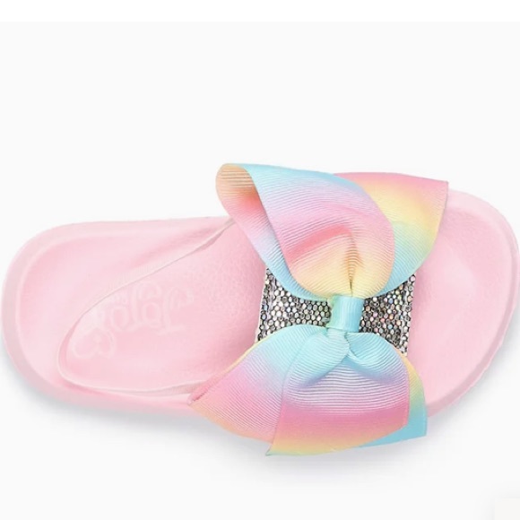 JoJo Siwa Glitter Bow Toddler Girls' Slide Sandals - Picture 2 of 5